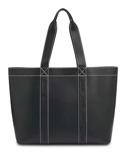 Hugo Becky Shopper schwarz 50547481-001 - Damen-Shopper aus hochwertigem Lederimitat, stilvolles Design und ideal für den täglichen Gebrauch.