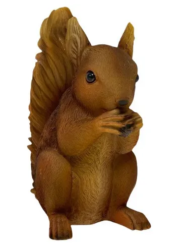 Dekofigur Eichhörnchen 22 x 22 x 18 cm - Charmante Gartendeko in Form eines Eichhörnchens, ideal für die Verschönerung Ihres Außenbereichs. Aus robustem Material gefertigt, sorgt es für einen langlebigen Einsatz.