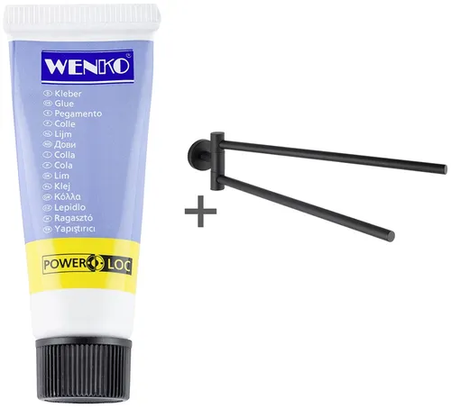WENKO Handtuchhalter Schwarz von WENKO