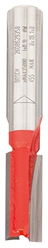 Bosch Accessories 2608629358 Nutfräser 8mm - Holzfräser für splitterfreie Fräsarbeiten, ausgestattet mit langlebigem Microteq-Carbide und Proteqtion-Beschichtung für hohe Leistung und Haltbarkeit.