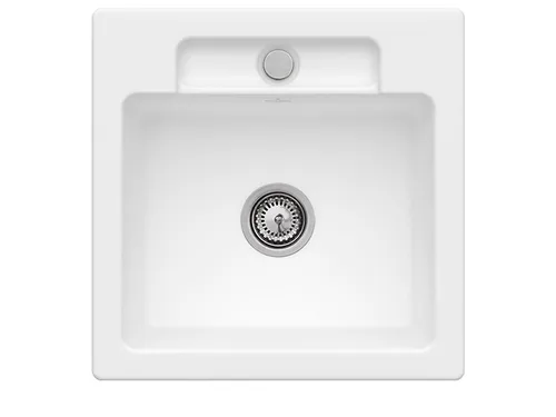 Villeroy & Boch Siluet 50 S Keramikspüle in Stone White von Villeroy & Boch