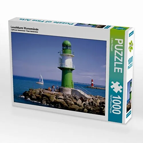Calvendo Leuchtturm Warnemünde 1000 Teile Puzzle von CALVENDO