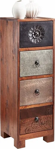 Home affaire Kommode Mahar, Breite 30 cm mit Metallfronten von Home Affaire