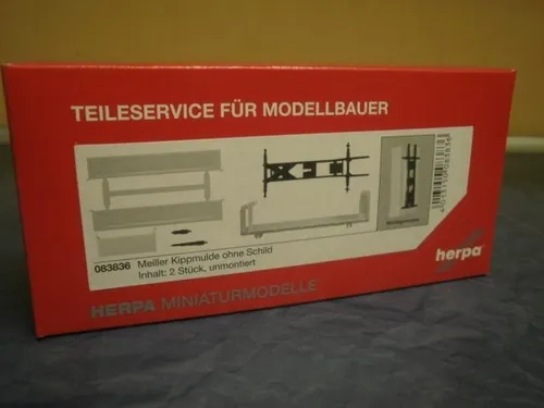 Herpa Z Zurüstteil Meiller Kippmulde ohne Schild