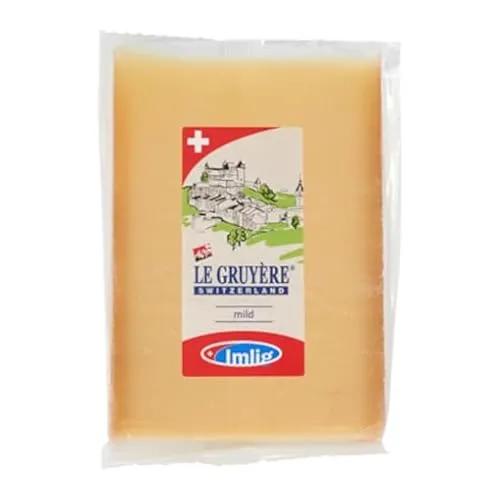 Gruyère Hartkäse 6 Monate gereift - 300 g Stück - Frischer Hartkäse mit min. 51% Fett i. Tr., ideal für Käseplatten und zum Verfeinern von Gerichten.