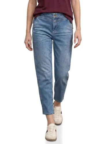 Street One High Waist Barrel Leg Jeans