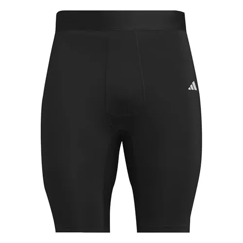 ADIDAS Herren Tight TECHFIT kurze Leggings - Sportliche Hosen für Herren, mit feuchtigkeitsabsorbierender AEROREADY Technologie für optimalen Komfort und Halt, hergestellt aus 100 % recycelten Materialien.