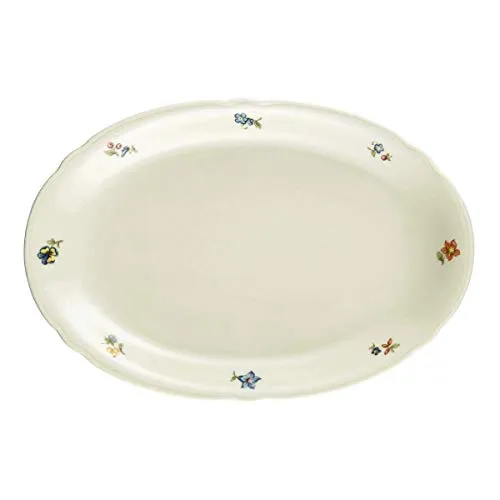 Seltmann Weiden Marieluise Blütenmeer Servierplatte oval - Servierplatte oval aus Hartporzellan (31x21 cm), ideal für die aktive Küche. Hohe Kantenschlagfestigkeit und backofenfest. Hergestellt in Deutschland mit umweltfreundlicher Produktion.