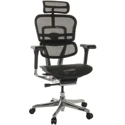 hjh OFFICE Luxus Chefsessel ERGOHUMAN GEN2 - Bürostuhl mit Netzstoff, höhenverstellbar und innovativem Design für maximalen Komfort. Ideal für lange Arbeitstage, bleibt Ihr Rücken immer entspannt.