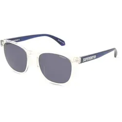 Superdry 5038 105 Kristall und blau-graue Sonnenbrille - Sportbrille mit UV400-Schutz, ideal für aktive Herren, die Stil und Sicherheit kombinieren möchten.