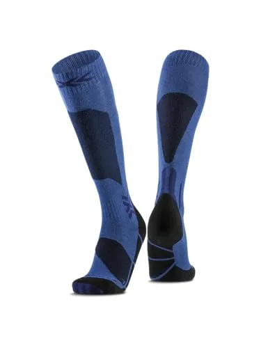 X-Socks Ski Discover OTC – Hochleistungs-Skisocken für besten Komfort und Stabilität – Ideal für Wintersport, Größe 45-47 - Die X-SOCKS Ski Discover OTC bieten fortschrittliche Technologie für optimalen Komfort und Unterstützung beim Skifahren. Mit O-Ring-Bandage für gezielte Stabilität und hochwertigen Materialien für trockene Füße – perfekt für lange Tage auf der Piste.