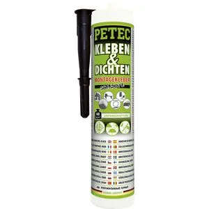 Petec Universalklebstoff Kleben & Dichten Montagekleber schwarz der ALLESKÖNNER 94729