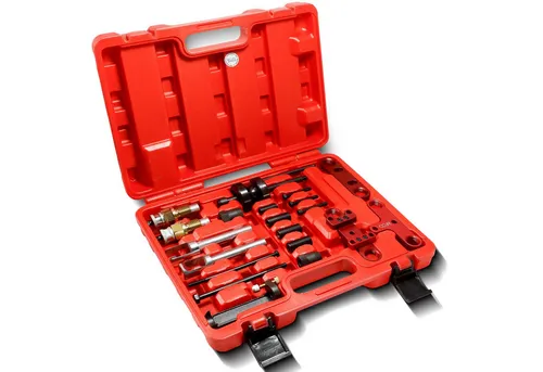 CCLIFE Montagewerkzeug Kraftstoff Einspritzdüsenwerkzeug Satz 21tlg - Praktisches 21-teiliges Werkzeugset für den einfachen Ausbau von Dieseleinspritzdüsen. Ideal für Werkstatt und mobile Einsätze, mit einem kompakten Design und langlebigen Materialien für eine effiziente Nutzung.