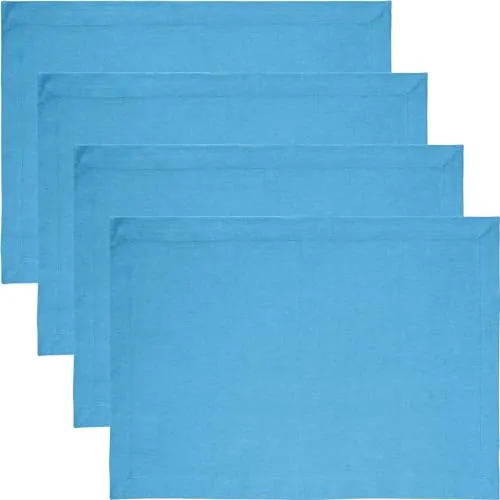 REDBEST Tischset Tulsa 4er-Pack Baumwolle hellblau Größe 35x50 cm