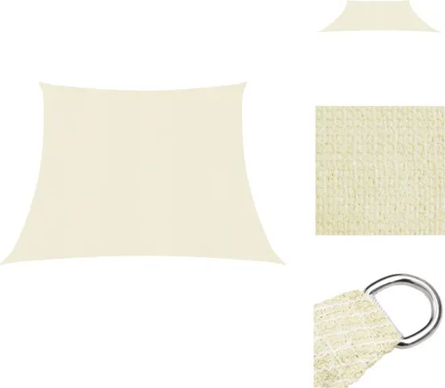 vidaXL Sonnensegel 160 g/m² Creme 3/4x2 m