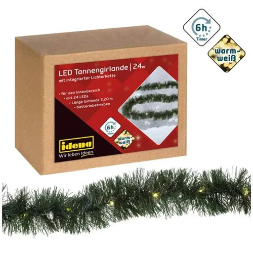 Produktbild Idena Weihnachtsgirlande 31345, 2,2 m mit 24 LEDs