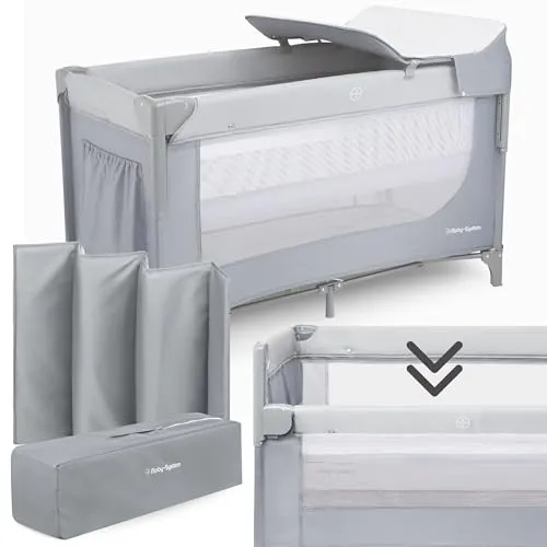 Moby-System Closely 3in1 Beistellbett Baby in grau von Moby-System