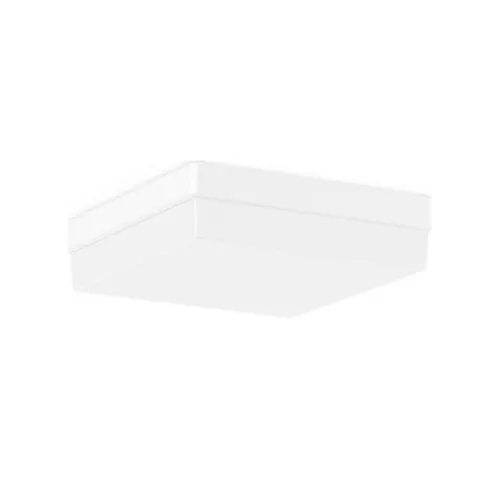 RZB Flat Quadrat Kunststoff Anbauleuchte 13W - Lampen für den Innen- und Außenbereich, mit IP43/44 Schutzart und 800lm Helligkeit, ideal gegen Fliegen- und Staubverschmutzung.