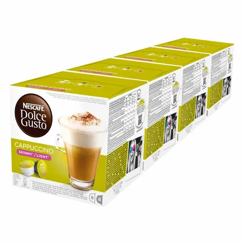 Nescafé DOLCE GUSTO Cappuccino light, 4er Pack, 4 x 16 KAPSELN (32 Portionen)