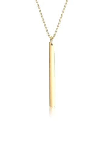 Elli Halskette Damen Panzer Geo Symbol Stab Layer Cool - Ketten für Damen aus 925 Sterling Silber, handgefertigt und anlaufgeschützt – ideal für stilbewusste Frauen und als Geschenk zu besonderen Anlässen.