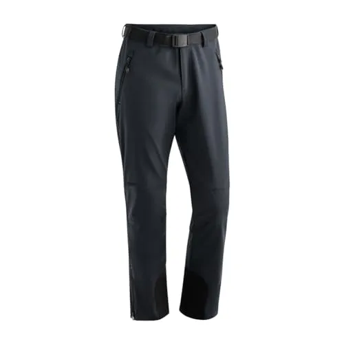 Maier Sports Tech Pants Men graphite (M10949) - Wanderhosen für Herren, winddicht und wasserabweisend dank stormprotec-Softshellmaterial, ideal für kalte Wetterbedingungen und intensive Outdoor-Aktivitäten.