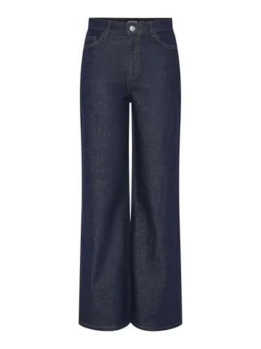 PIECES Pcselma Hw Wide Jeans Rinse Noos Bc - Weite Jeans für Damen von PIECES, mit lässigem Schnitt und hohem Komfort – ideal für einen entspannten Look.