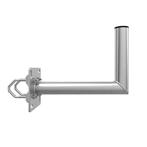 PremiumX 35cm Balkon-Ausleger für Satelliten-Schüsseln - Halterung für Satellitenschüsseln aus hochwertigem, rostfreiem Aluminium. Witterungsbeständig und stabil, ideal für eine sichere Montage am Balkon oder an Dachsparren.