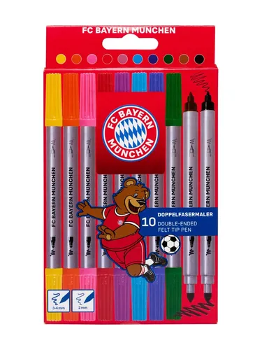 FC Bayern München Doppelfasermaler Fasermaler 10er Set