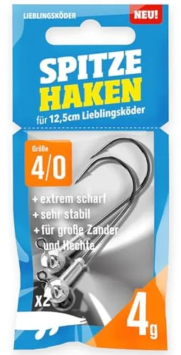 Lieblingsköder Spitze Haken Gr. 4/0 Jigköpfe von Lieblingsköder