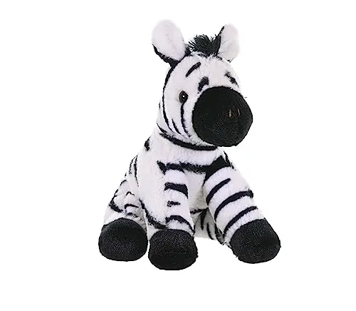 Wild Republic 10844 10853 Plüsch, schwarz-weiß, 20 cm, Zebra Baby