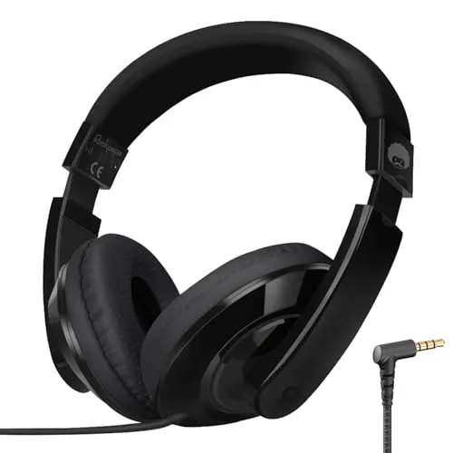 RockPapa Comfort Kinder Kopfhörer - Faltbare Over-Ear Kopfhörer für Kinder ab 6 Jahren, mit kraftvollem Stereo Sound und bequemem Sitz für Schule, Reise und PC.