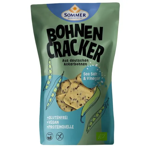 Sommer Bohnen Cracker Meersalz glutenfrei von Sommer