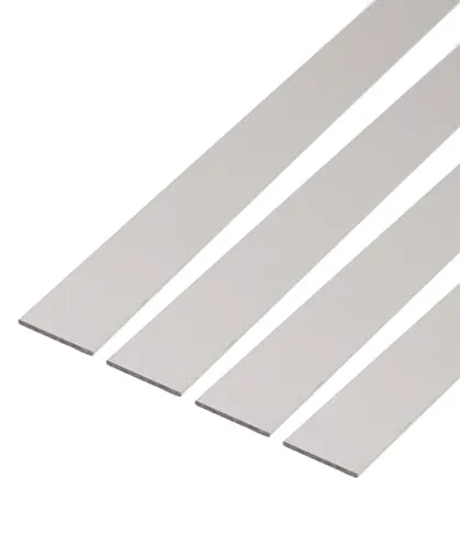 Alberts 4 x Flachstange Aluminium, silberfarbig eloxiert 1000 x 30 x 2 mm - Metall- & Legierung-Platten, silberfarbig eloxiert für hohe Korrosionsbeständigkeit und vielseitige Anwendungsmöglichkeiten.