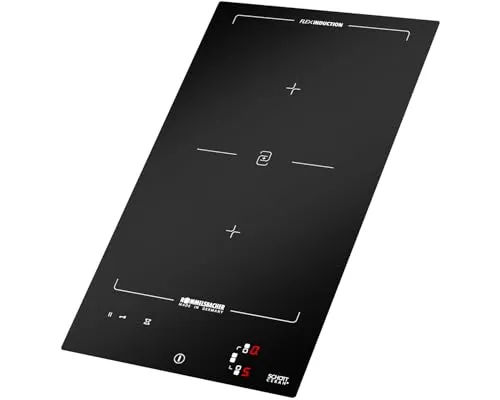 ROMMELSBACHER EINBAUKOCHFELD EBC-V 3510/IN-Induktion, MADE IN GERMANY, Camping, SCHOTT CERAN, Powermanagement, flexible Leistungsbegrenzung, für Wechselrichter, 9 Leistungsstufen, Bridge-Funktion