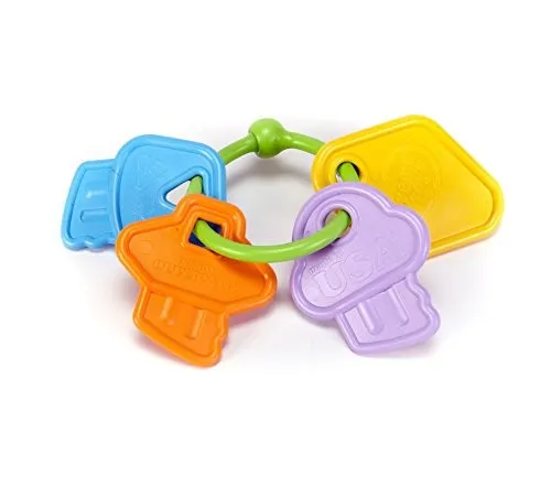 Green Toys 8601037, Babyspielzeug, Schlüsselbund Greifling, nachhaltiges Motorik