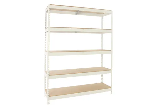 PROREGAL Wood Beast Five Schwerlastregal 200x210x45 cm - Hochwertiges Schwerlastregal mit 5 verstellbaren Holzböden, Traglast von 500 kg pro Ebene. Ideal für Werkstatt und Lager, einfach zu montieren und stabil für den professionellen Einsatz.