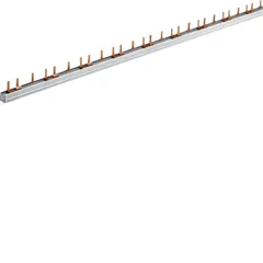 Hager KB309N KOMPAKTPHASENSCHIENE - 3-polige Phasenschiene mit 63A und 39 Modulen, ideal für effiziente Elektroinstallationen und vielseitig einsetzbar.