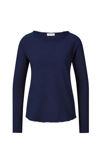 rich&royal Organic Heavy Jersey Slubstrickshirt deep Blue O HJ LS, Größe:S