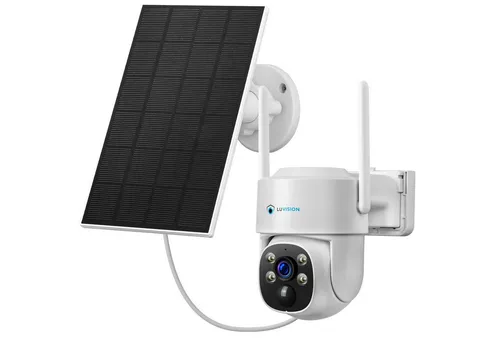 LUVISION Überwachungskamera W601 - Kabellose Solar PTZ mit 4MP - Die LUVISION W601 ist eine kabellose Solar PTZ-Kamera mit 4MP und KI-gestützter Bewegungserkennung. Ideal für den Außenbereich, bietet sie einfache Installation und Zugriff über die kostenlose EseeCloud-App.