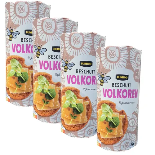 Jumbo Beschuit Volkoren Multipack 4x 125g 25,98 EUR/kg von Jumbo Supermarkten B.V.