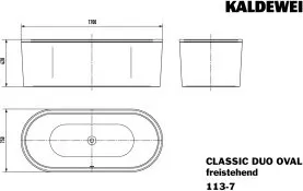 Kaldewei Classic Duo Oval Badewanne 170 × 75 cm von KALDEWEI