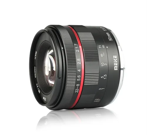 Meike 50mm F1.7 Objektiv für Sony E-Mount - Objektiv für Sony E-Mount mit hoher Lichtstärke F1.7, ideal für präzise Aufnahmen bei schlechten Lichtverhältnissen. Hochwertige Verarbeitung und vielseitig einsetzbar für Portraits, Produkte und Landschaften.