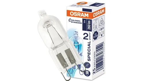 Produktbild Osram Halogen Stiftsockellampe 25W G9 klar für Backofen