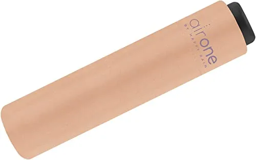 Happy Rain Air One - 99 Gramm Mini Taschenschirm, superleicht und ideal für jede Handtasche in Peach Coral