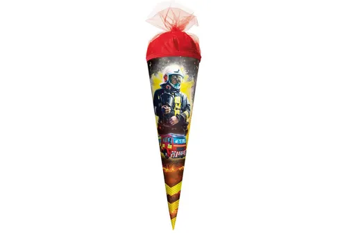 Roth Schultüte Roth Schultüte 35cm Feuerwehrmann rund Tüllverschluss