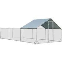 COSTWAY 3 x 6 M Hühnerstall mit Dach und Tür