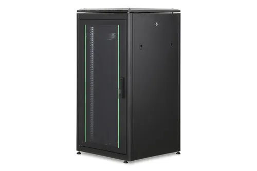 Digitus DN-19 22U-6/6-B-1 Netzwerkschrank - 19 Zoll RACK, 22 HE, mit abschließbarer Fronttür aus Sicherheitsglas und optimierter Verkabelung für höchste Leistung und Benutzerfreundlichkeit.