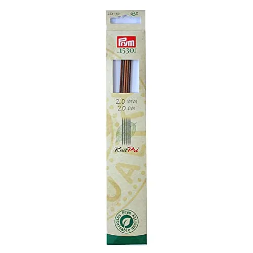 Prym 223160 Strumpfstricknadeln NATURAL 20 cm 2,00 mm von Prym