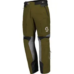 Scott Dualraid Dryo Textilhose - Wasserdicht, Oliv/Schwarz/Grau - M - Motorradhose mit dreilagiger DRYOsphere Membran für optimalen Wetterschutz und D3O® Protektoren für maximale Sicherheit bei Abenteuern.