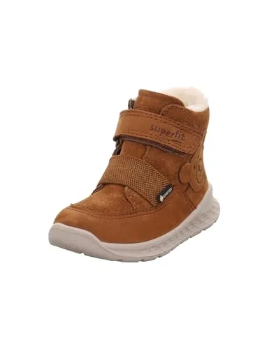 Superfit Breeze Gore-Tex Sneaker für Jungen, BRAUN/ORANGE 3000, 24 EU - Sneaker für Jungen mit GORE-TEX Membrane: wasserdicht und atmungsaktiv. Ideal für aktive Kinder, ausgestattet mit herausnehmbarer Einlegesohle und kuscheligem Warmfutter.
